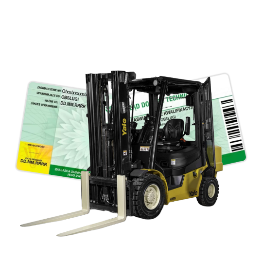 Uprawnienia UDT na wózki widłowe - certyfikat operatora i wózek jezdniowy